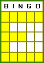 Bingo Letter E Pattern