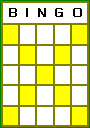 Bingo Letter-X pattern