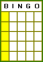 Bingo traight-line-down pattern