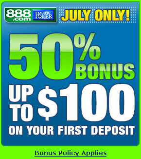 Pacific Poker great Bonus promotion