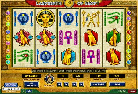 labyrinth of egypt new video slot layout
