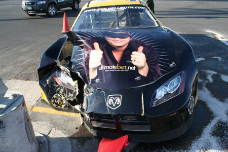 Hellmuth wrecks UB car in Vegas