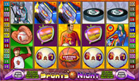 sports night video slot