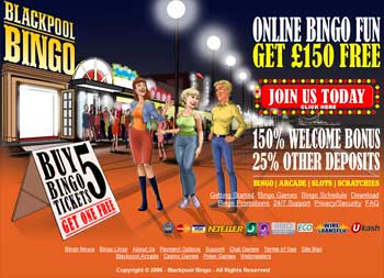 Blackpool Bingo Screen Shot