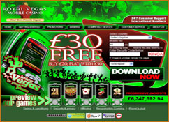 Royal Vegas 3G Mobile Casino