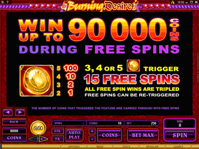Burning Desire Video Slot Burning Desire Video Slot